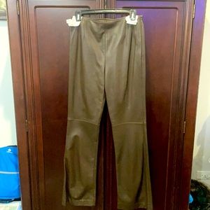 Dark Brown Leather Pants